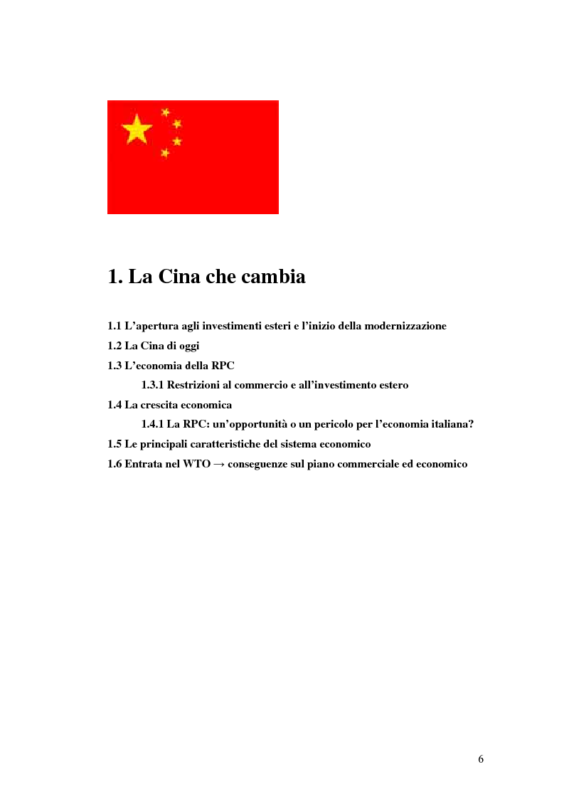 Anteprima della tesi: Gli Investimenti Diretti Esteri Nella Cina Del Nuovo Millennio: Aspetti Tributari, Pagina 4