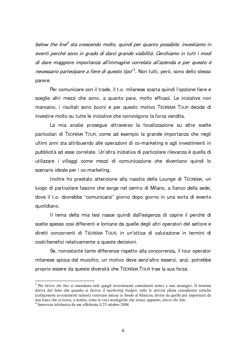 Anteprima della tesi: Gli eventi nel turismo: il caso emblematico di Teorema Tour, Pagina 3
