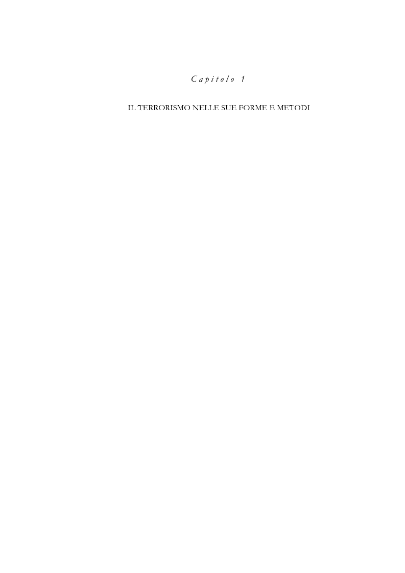 Anteprima della tesi: Geopolitica del terrorismo: rassegna di dati recenti., Pagina 1