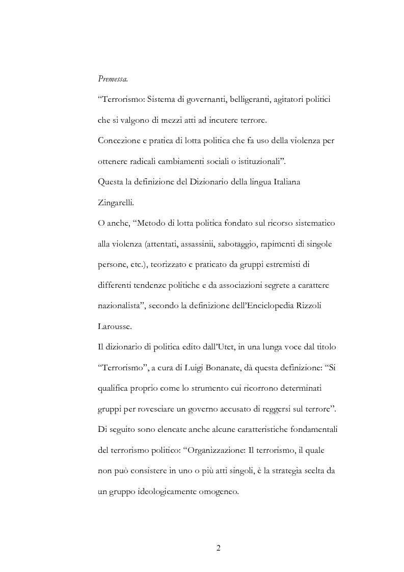 Anteprima della tesi: Geopolitica del terrorismo: rassegna di dati recenti., Pagina 2