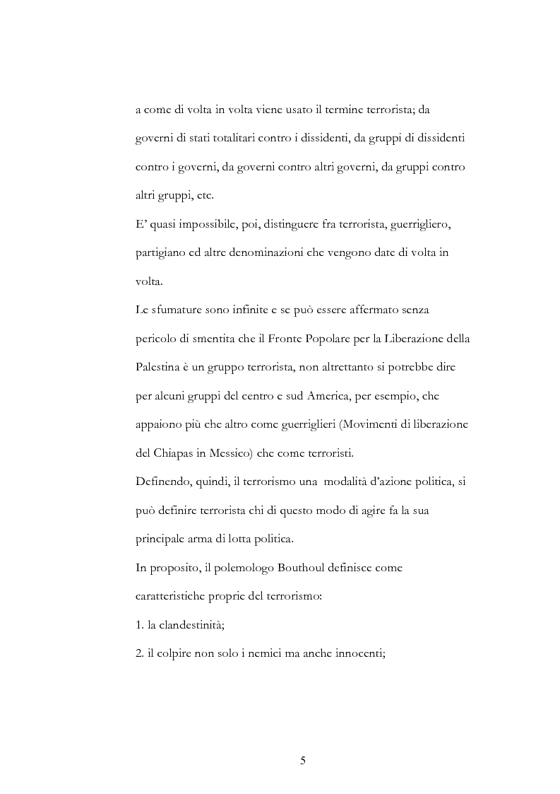 Anteprima della tesi: Geopolitica del terrorismo: rassegna di dati recenti., Pagina 5