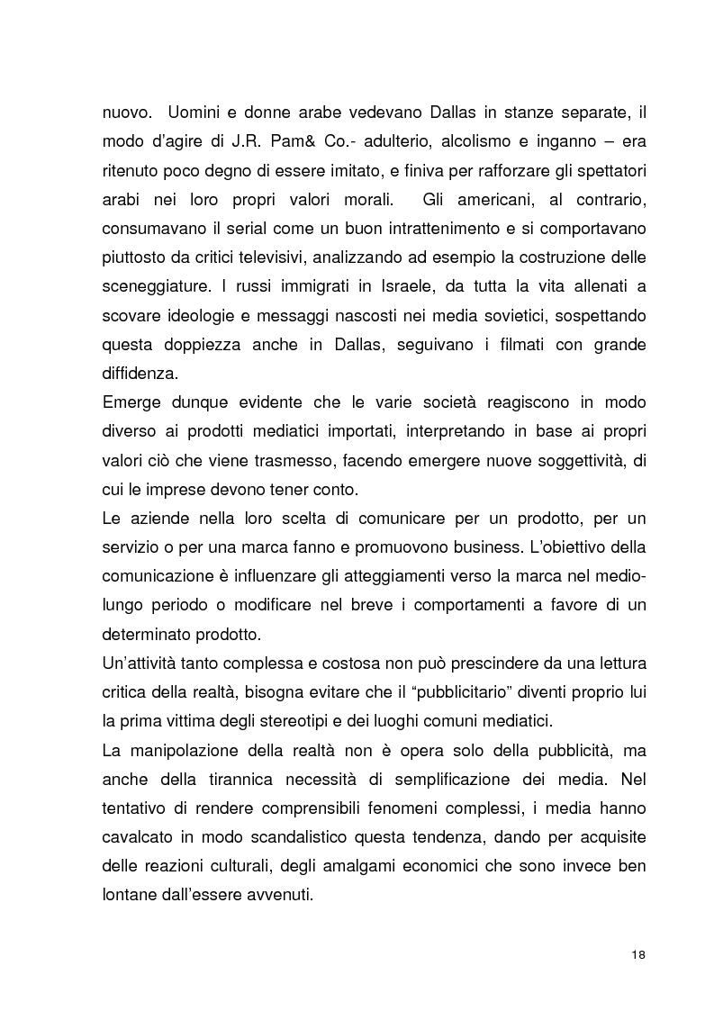 Anteprima della tesi: La globalizzazione della comunicazione pubblicitaria: le campagne internazionali, Pagina 13