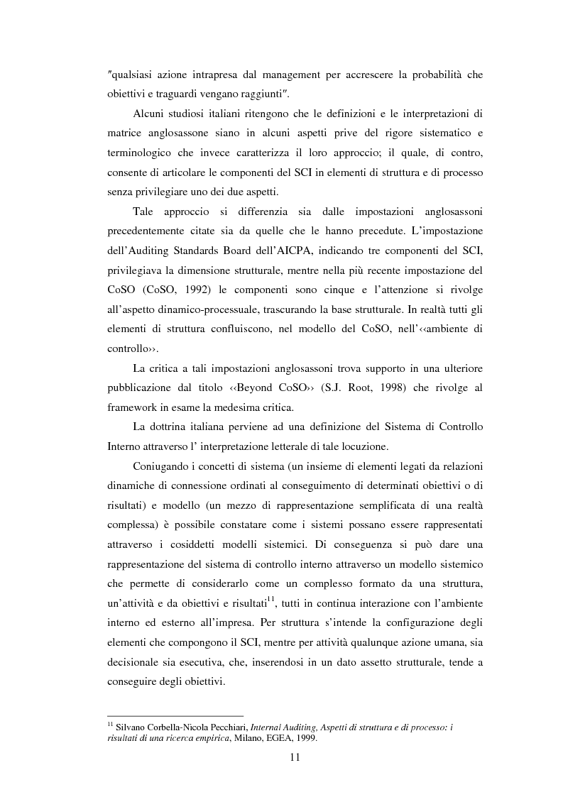 Anteprima della tesi: Il sistema dei controlli interni nelle aziende complesse, Pagina 10