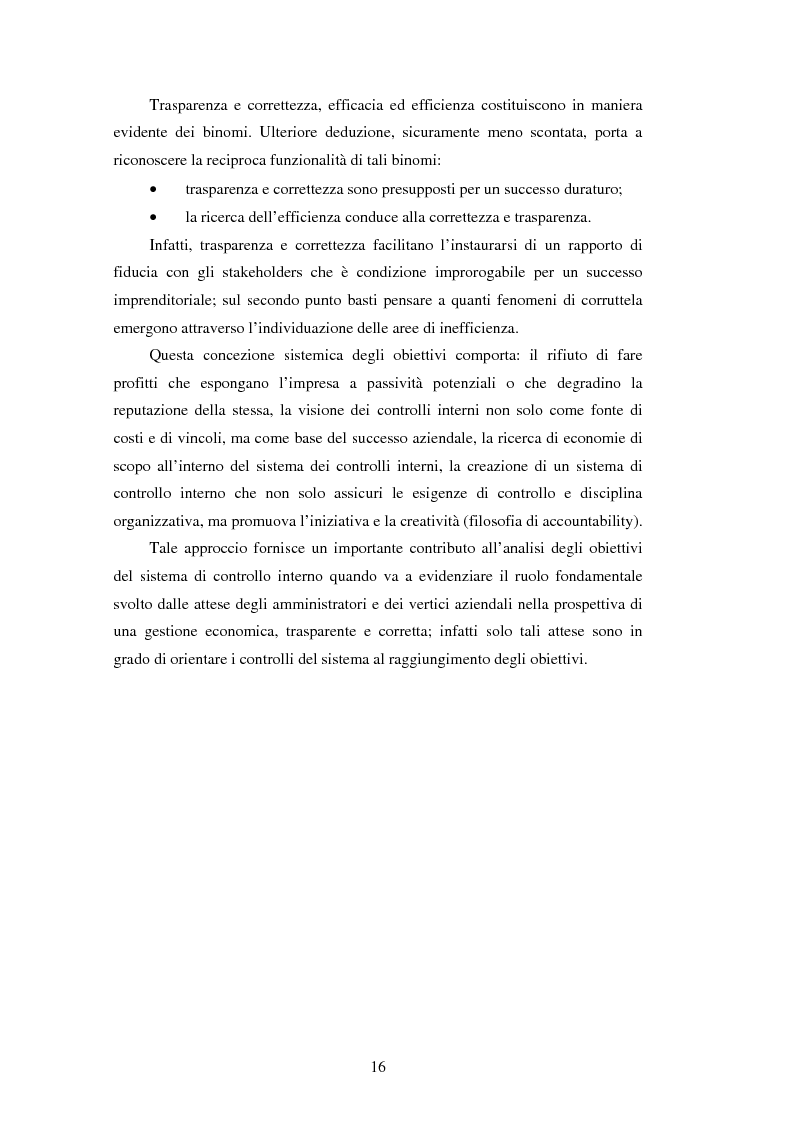Anteprima della tesi: Il sistema dei controlli interni nelle aziende complesse, Pagina 15