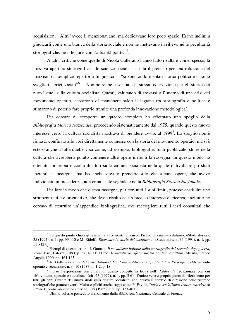 Anteprima della tesi: Socialismo e cultura in Italia nel periodo della Seconda Internazionale, Pagina 2