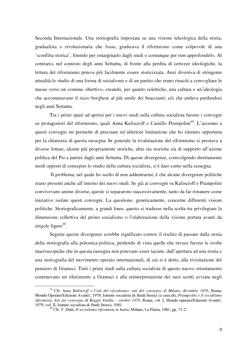 Anteprima della tesi: Socialismo e cultura in Italia nel periodo della Seconda Internazionale, Pagina 6