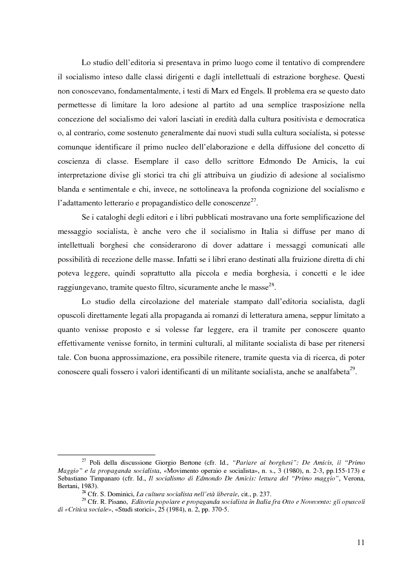 Anteprima della tesi: Socialismo e cultura in Italia nel periodo della Seconda Internazionale, Pagina 8
