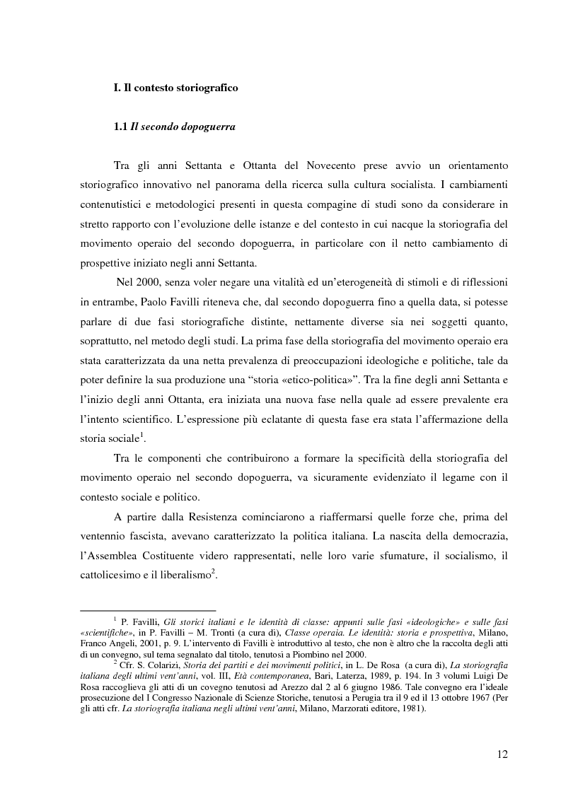 Anteprima della tesi: Socialismo e cultura in Italia nel periodo della Seconda Internazionale, Pagina 9