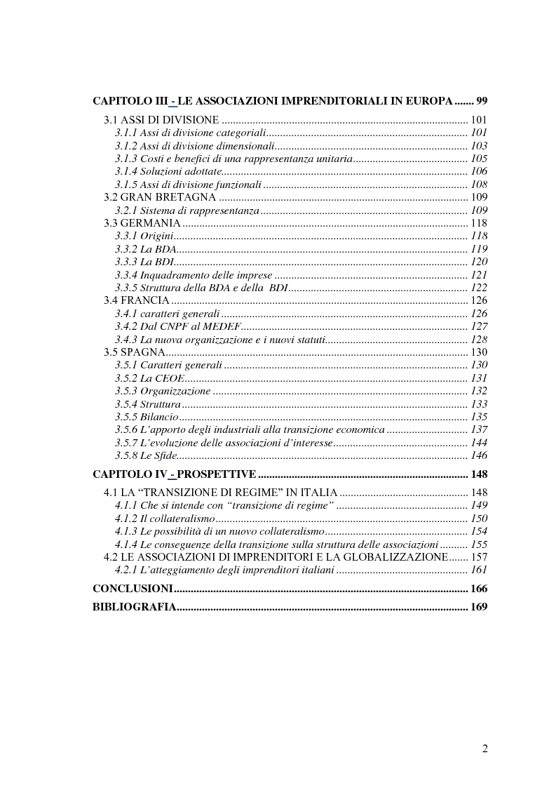 Indice della tesi: Politica e capitalismo industriale, Pagina 2
