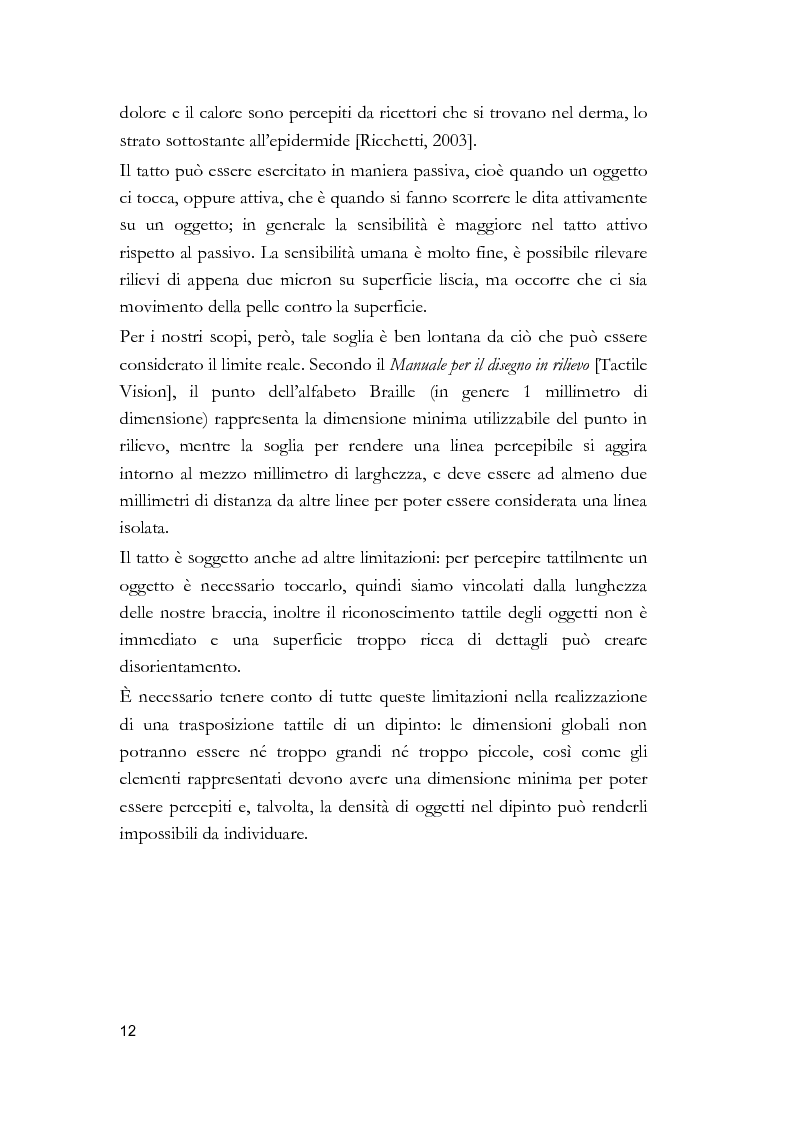 Anteprima della tesi: Arti visive per non vedenti, Pagina 6