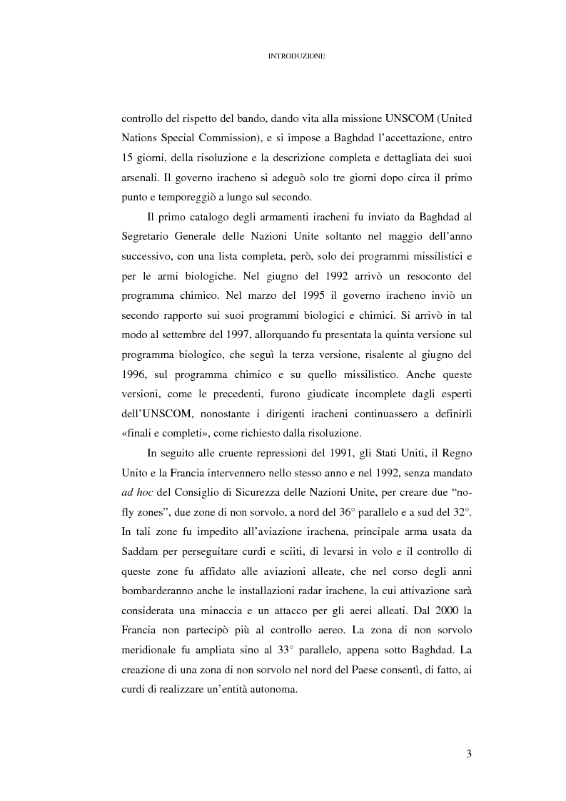 Anteprima della tesi: Ius ad bellum e ius in bello nel conflitto tra Stati Uniti e loro alleati contro l'Iraq, Pagina 3