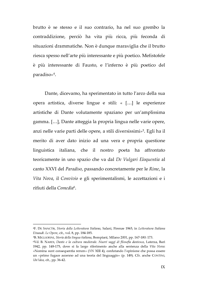 Anteprima della tesi: La lingua dei diavoli nell'Inferno dantesco, Pagina 3