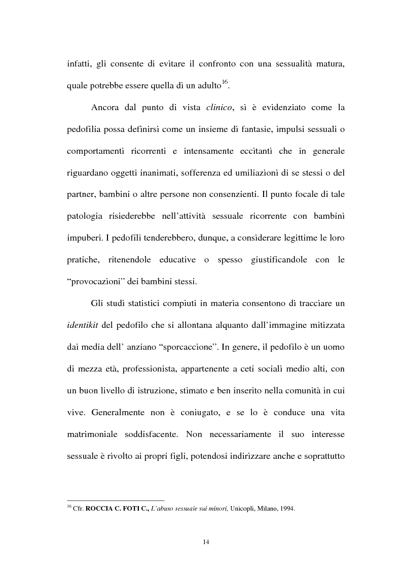 Anteprima della tesi: La pornografia minorile su Internet e le tecniche per contrastarla, Pagina 14