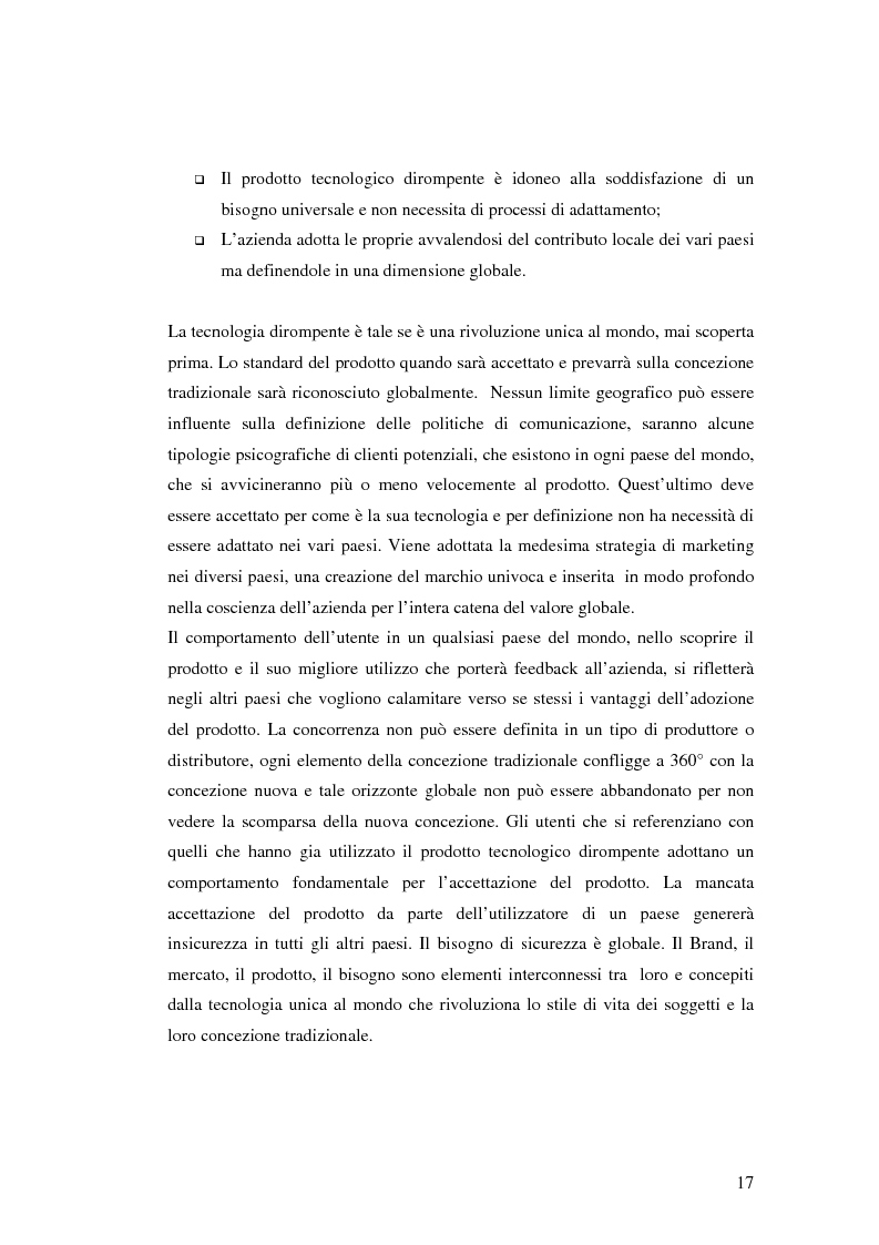 Anteprima della tesi: Le politiche di comunicazione dei prodotti tecnologici dirompenti nel mercato globale. Il caso Jepssen, Pagina 11
