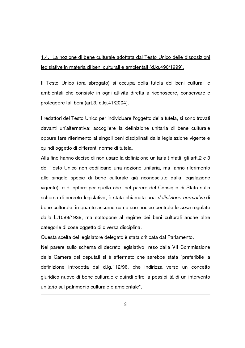 Anteprima della tesi: Beni culturali di interesse religioso, Pagina 11