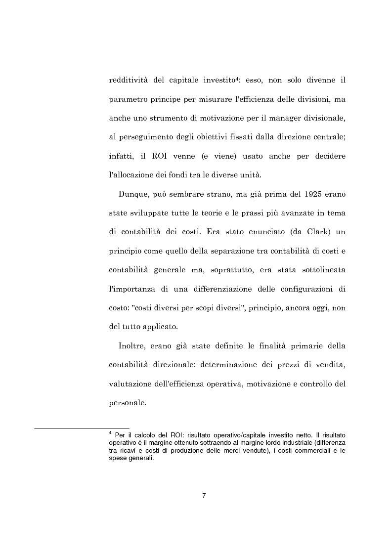 Anteprima della tesi: L'evoluzione dei sistemi di programmazione e controllo: l'Activity Based Costing, Pagina 11