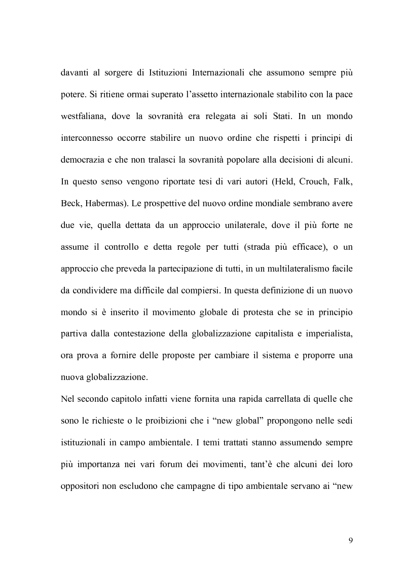 Anteprima della tesi: Globalizzazione e salvaguardia dell'ambiente, Pagina 4