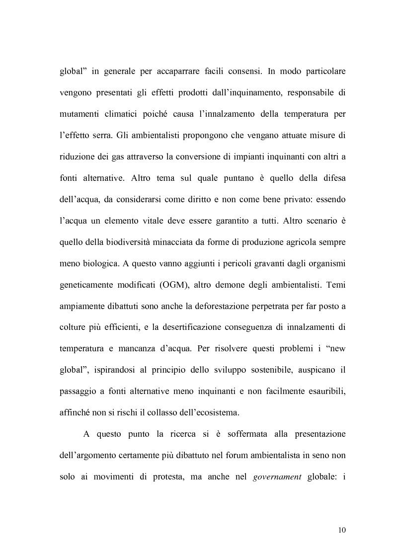 Anteprima della tesi: Globalizzazione e salvaguardia dell'ambiente, Pagina 5