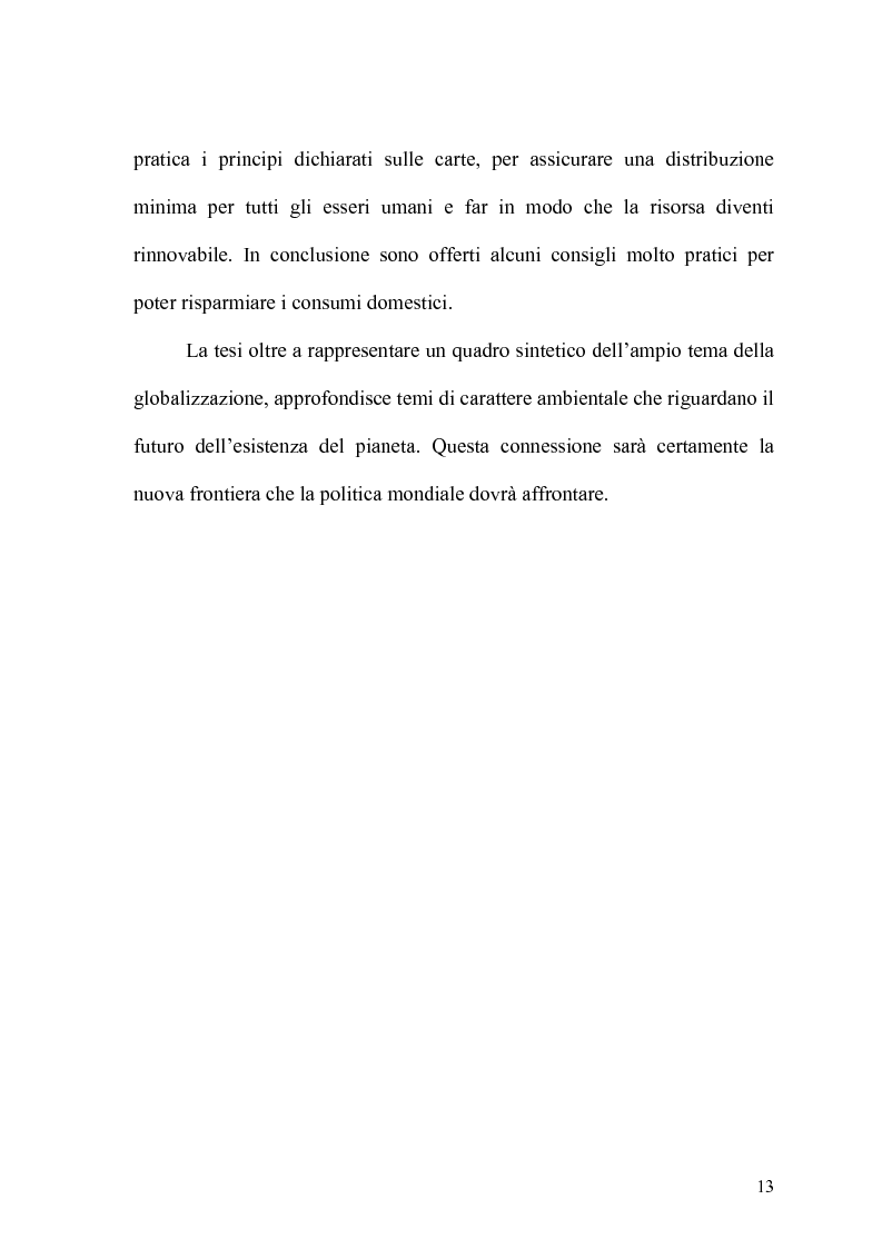 Anteprima della tesi: Globalizzazione e salvaguardia dell'ambiente, Pagina 8