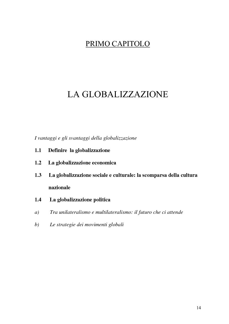 Anteprima della tesi: Globalizzazione e salvaguardia dell'ambiente, Pagina 9