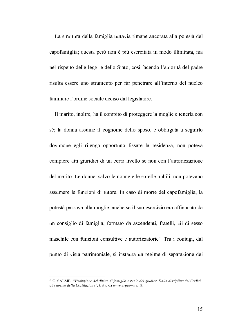 Anteprima della tesi: La famiglia legittima e la famiglia di fatto tra paralisi statale e iperattivismo regionale, Pagina 11