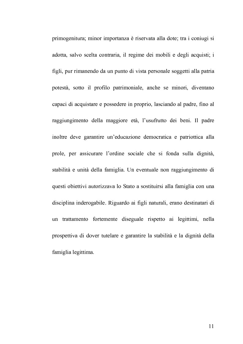 Anteprima della tesi: La famiglia legittima e la famiglia di fatto tra paralisi statale e iperattivismo regionale, Pagina 7