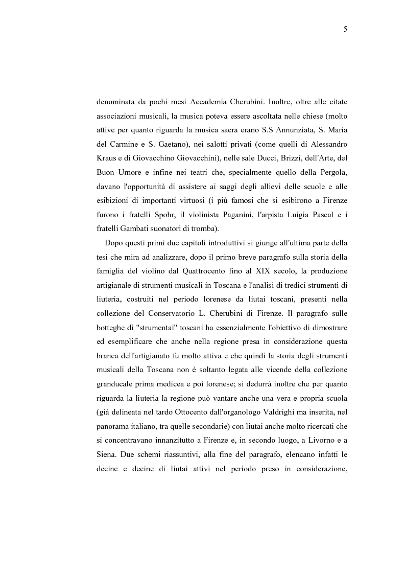 Anteprima della tesi: Musica e liuteria nella Toscana dei Lorena, Pagina 4