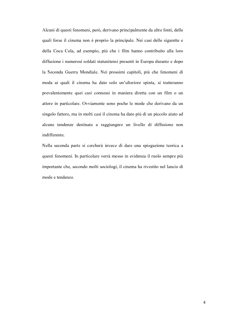 Anteprima della tesi: Cinema e Moda. I fenomeni di moda generati dai film, Pagina 2