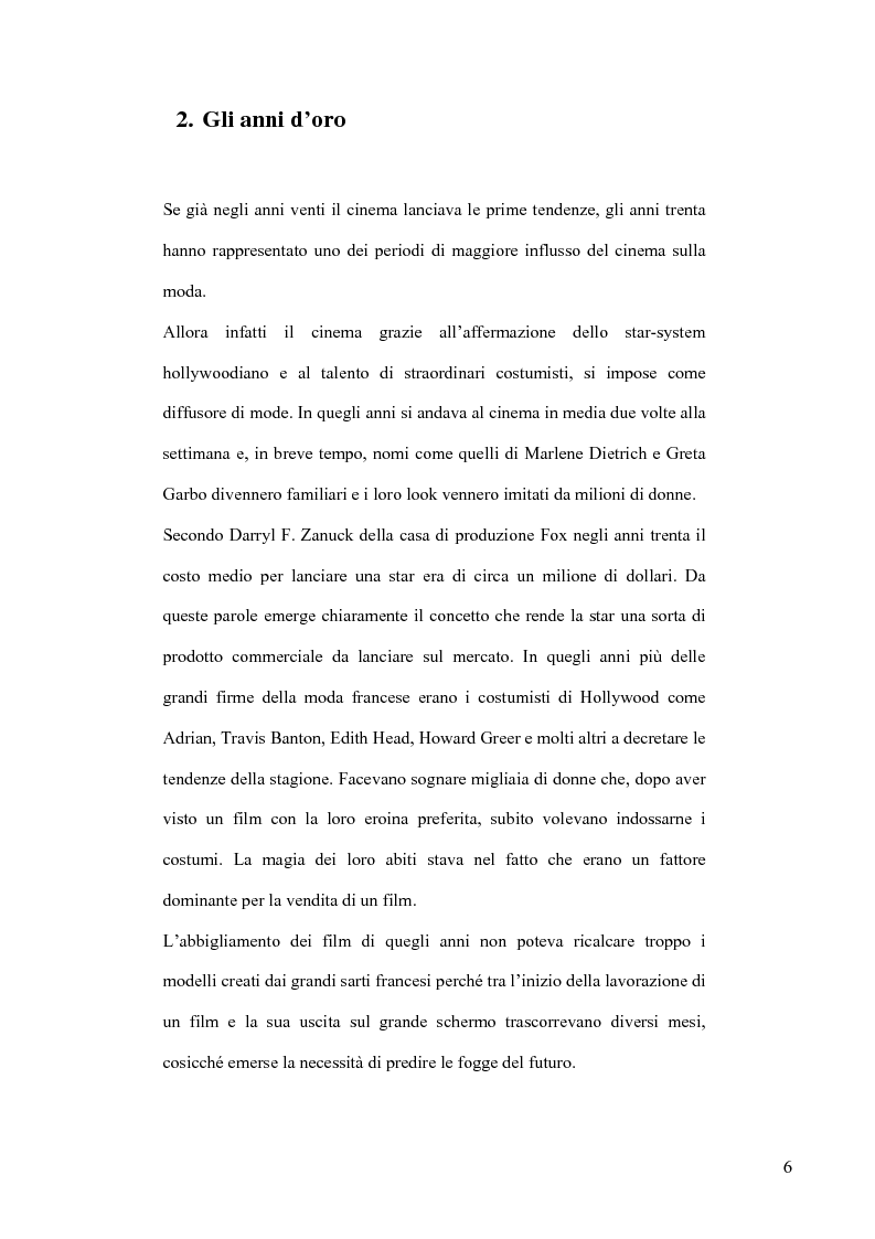 Anteprima della tesi: Cinema e Moda. I fenomeni di moda generati dai film, Pagina 4