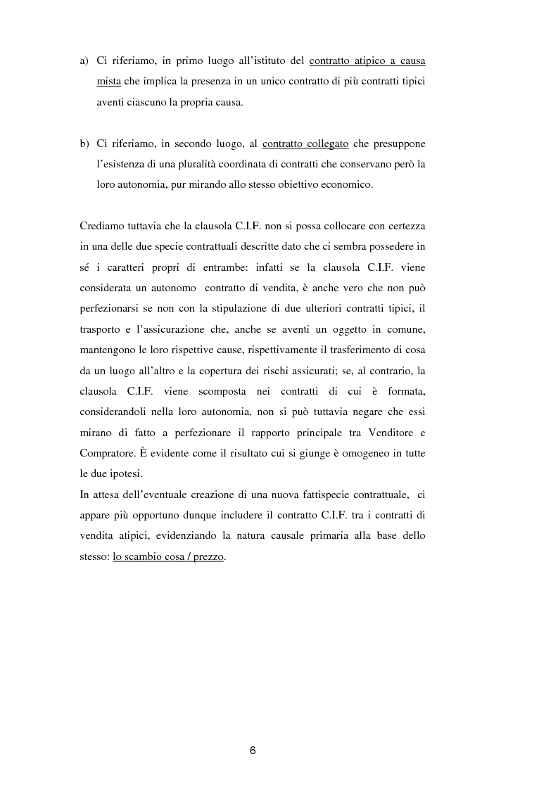 Anteprima della tesi: La vendita a condizione C.I.F. nella giurisprudenza di Common Law, Pagina 10