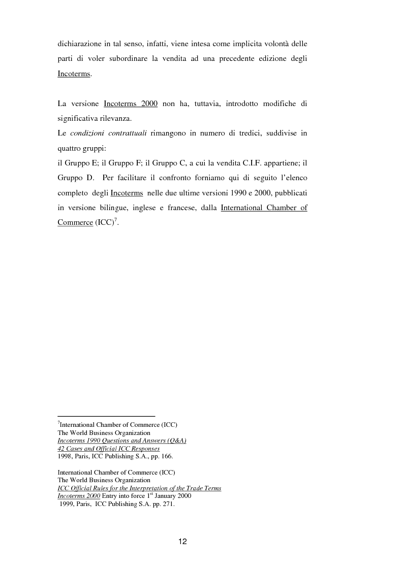 Anteprima della tesi: La vendita a condizione C.I.F. nella giurisprudenza di Common Law, Pagina 16