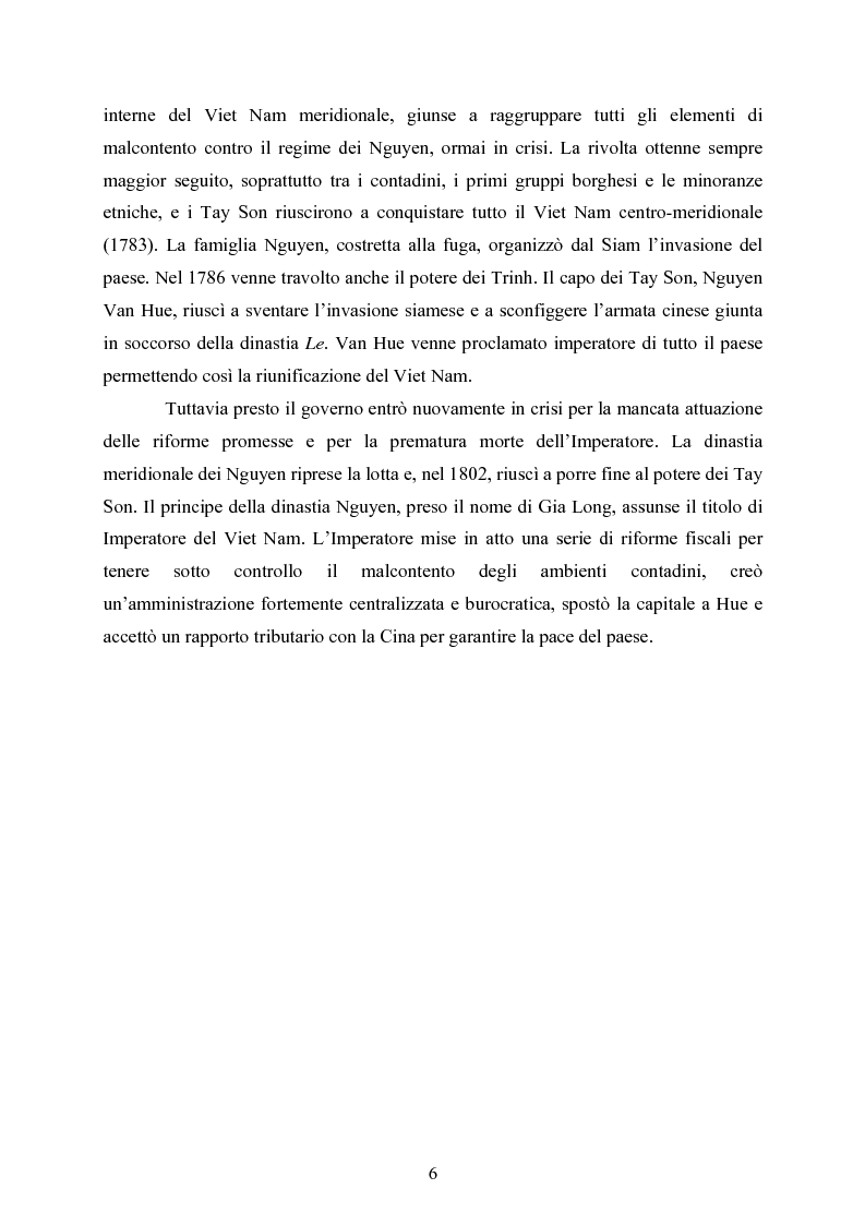Anteprima della tesi: VIET NAM: Una pace difficile - Dalla ''vietnamizzazione'' del conflitto all'invasione della Cambogia, Pagina 6
