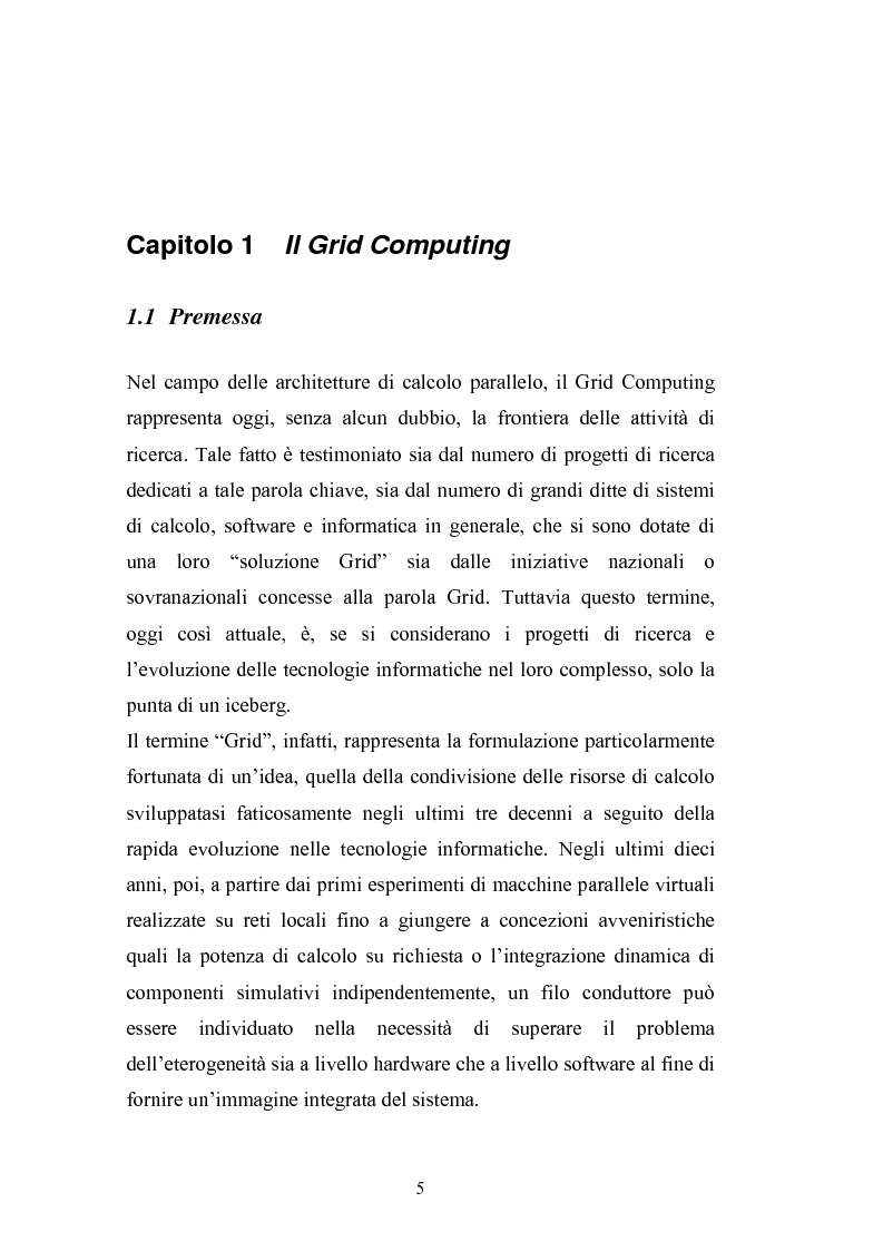 Anteprima della tesi: Grid Computing per economie computazionali distribuite, Pagina 3