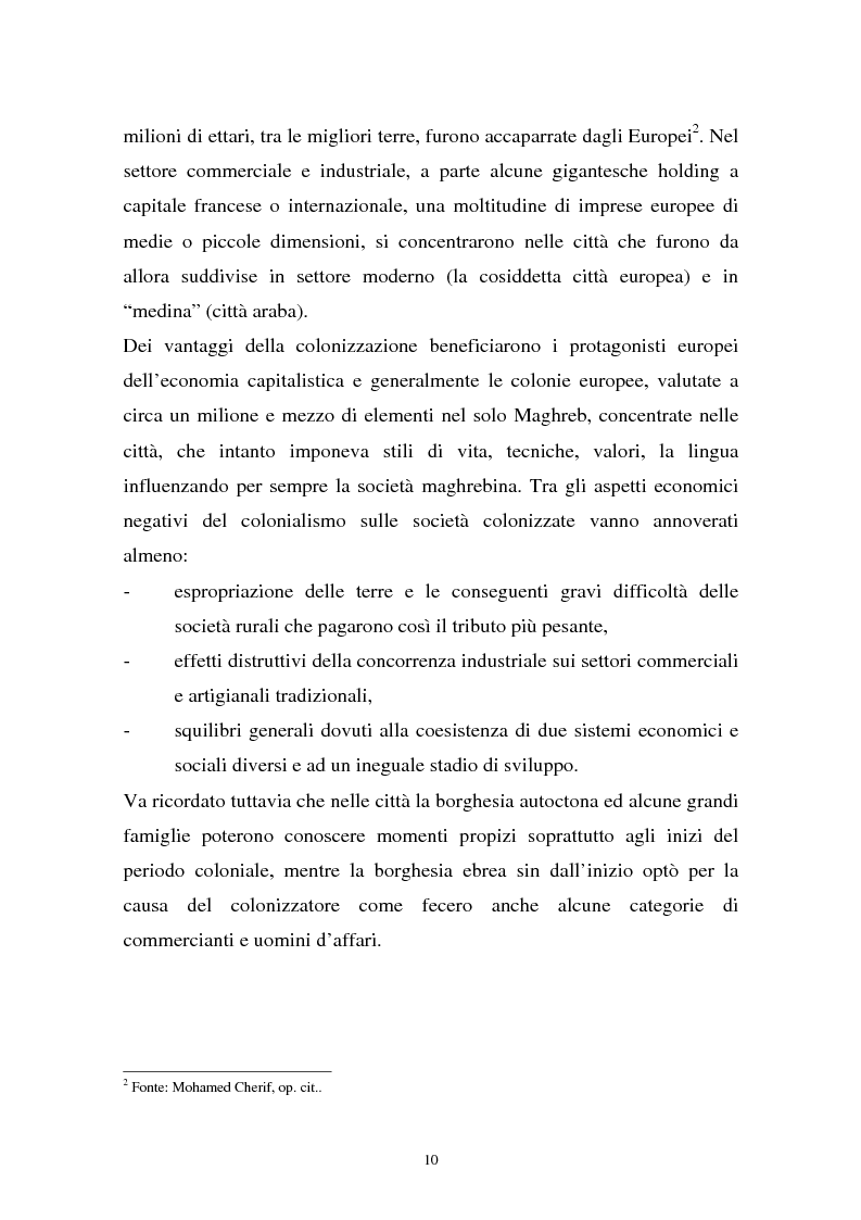 Anteprima della tesi: Gli investimenti stranieri nel Nord Africa in orospettiva storica: il caso della Tunisia, Pagina 10