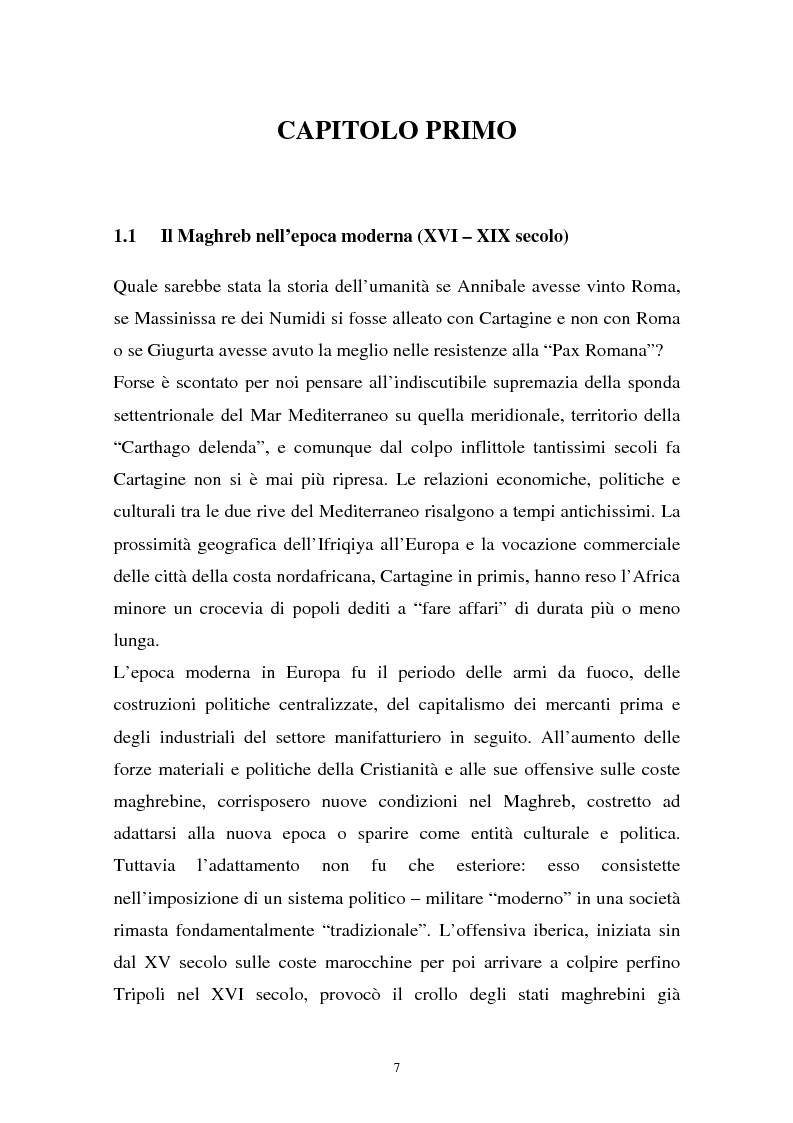 Anteprima della tesi: Gli investimenti stranieri nel Nord Africa in orospettiva storica: il caso della Tunisia, Pagina 7