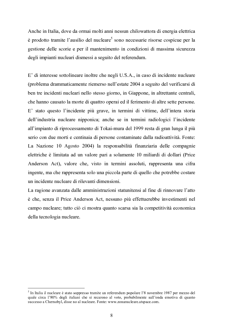 Anteprima della tesi: Le fonti energetiche rinnovabili. Valutazioni economiche, politiche ed ambientali., Pagina 13