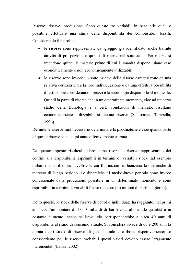 Anteprima della tesi: Le fonti energetiche rinnovabili. Valutazioni economiche, politiche ed ambientali., Pagina 8