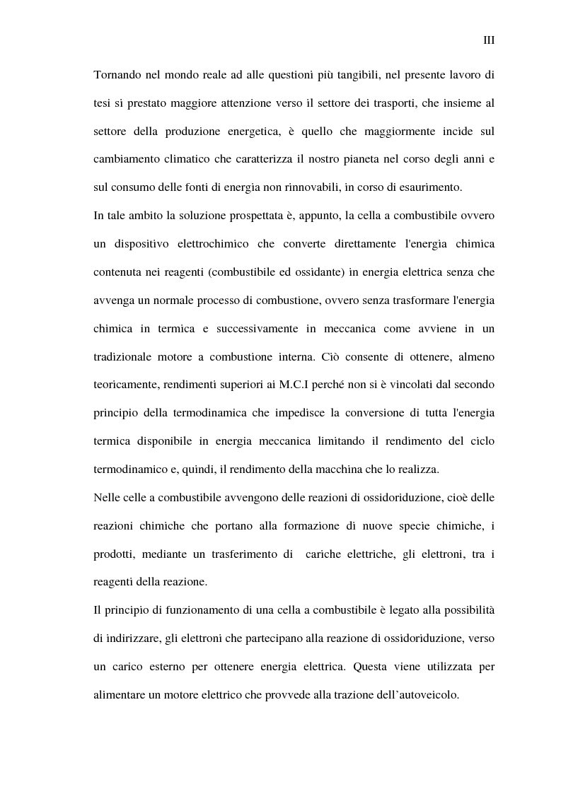 Anteprima della tesi: Analisi energetica del sistema di compressione dell'aria di una cella a combustibile PEM per la trazione terrestre, Pagina 3