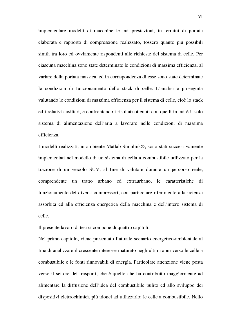 Anteprima della tesi: Analisi energetica del sistema di compressione dell'aria di una cella a combustibile PEM per la trazione terrestre, Pagina 6