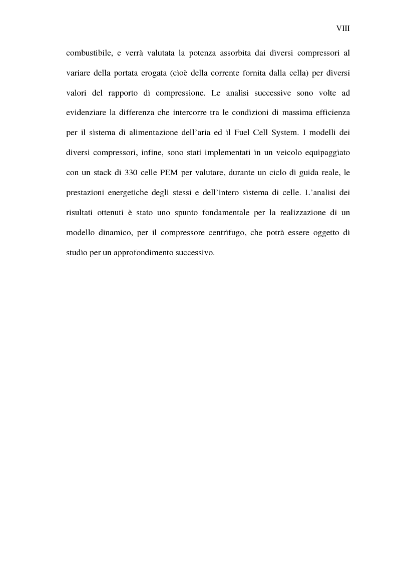 Anteprima della tesi: Analisi energetica del sistema di compressione dell'aria di una cella a combustibile PEM per la trazione terrestre, Pagina 8