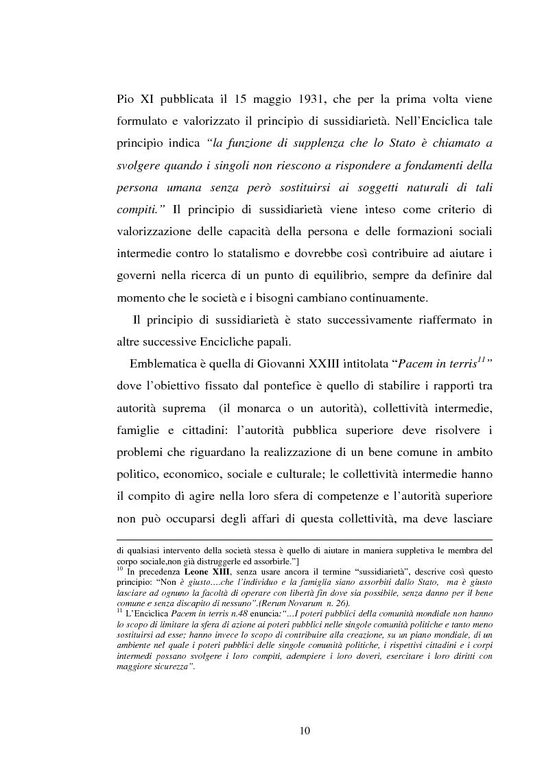Anteprima della tesi: Il principio di sussidiarietà nel diritto comunitario, Pagina 10