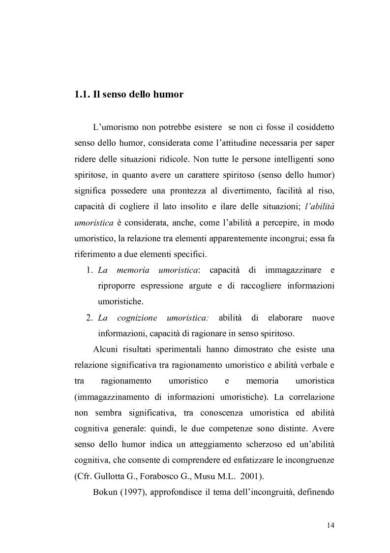 Anteprima della tesi: Ridere per far bene a se stessi o per far ridere gli altri? L'umorismo nella clownterapia, Pagina 10