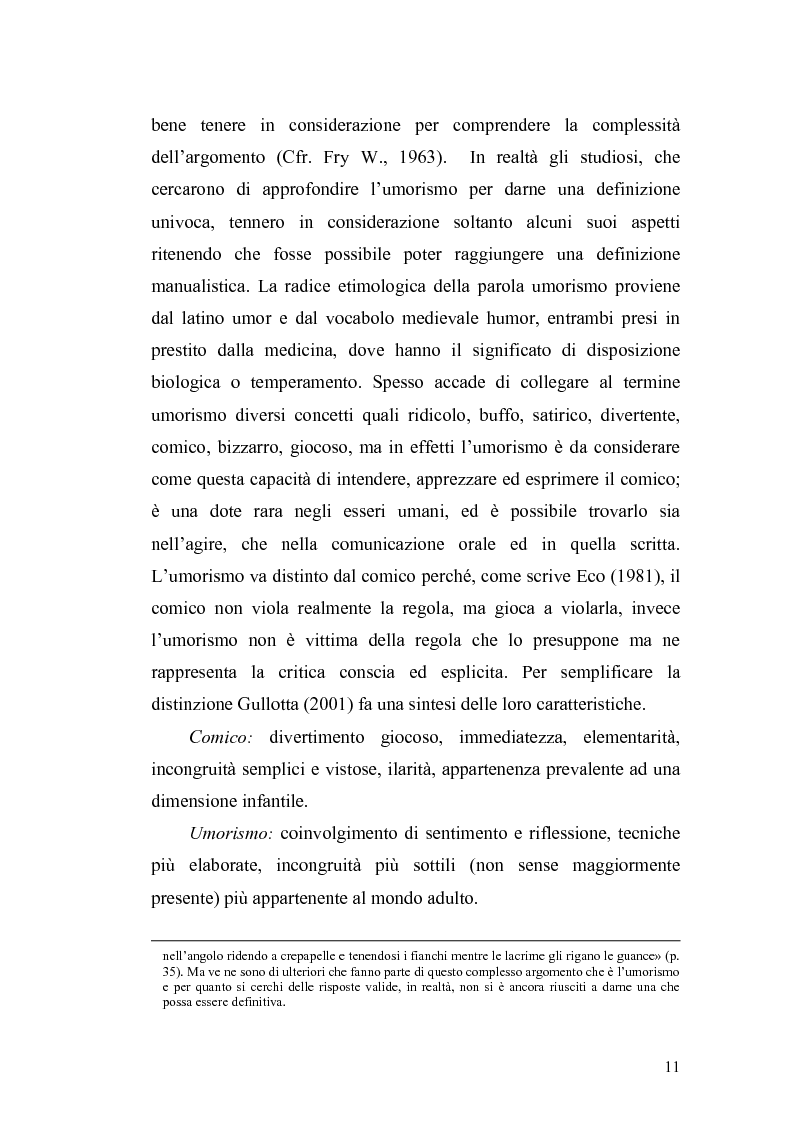 Anteprima della tesi: Ridere per far bene a se stessi o per far ridere gli altri? L'umorismo nella clownterapia, Pagina 7