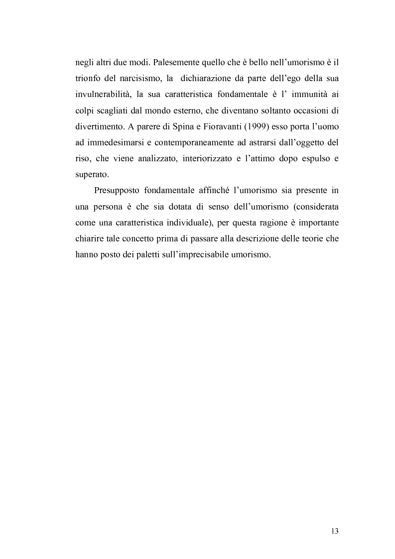 Anteprima della tesi: Ridere per far bene a se stessi o per far ridere gli altri? L'umorismo nella clownterapia, Pagina 9