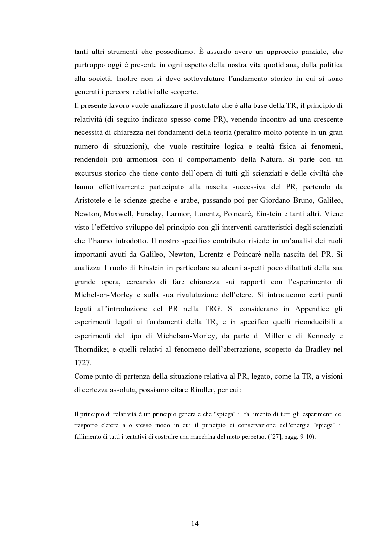 Anteprima della tesi: Il Principio di Relatività, Pagina 9