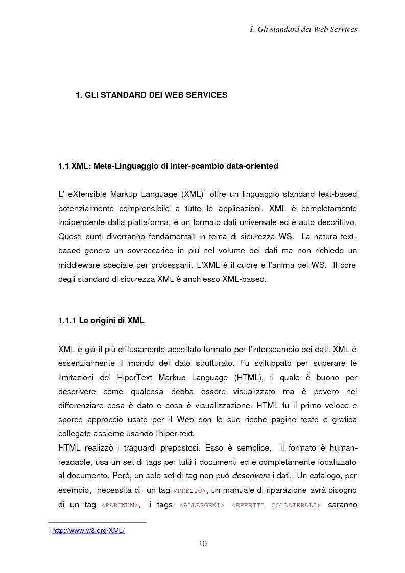 Anteprima della tesi: Sicurezza e Web Services, Pagina 3