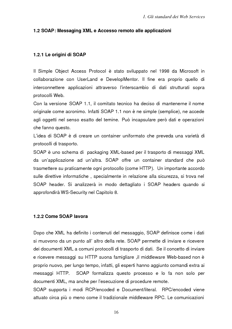 Anteprima della tesi: Sicurezza e Web Services, Pagina 9