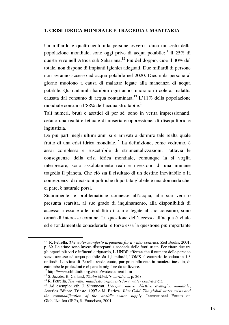 Anteprima della tesi: Riforme e conomiche e servizi sociali nel sudafrica post-apartheid: l'accesso all'acqua, Pagina 11