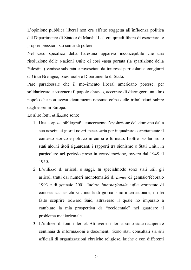 Anteprima della tesi: ''God bless Israel''. La formazione dello Stato d’Israele vista attraverso le pagine di Newsweek e Time Magazine (1945 - 1949), Pagina 4
