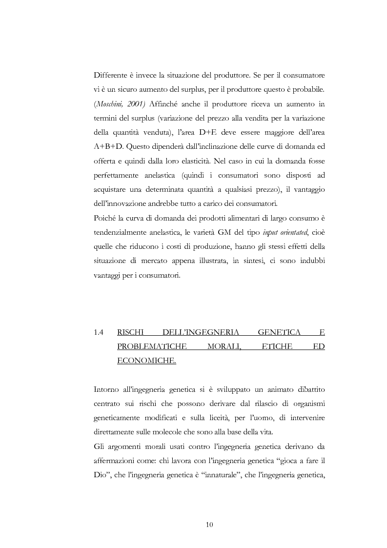 Anteprima della tesi: Atteggiamento dei consumatori verso gli alimenti geneticamente modificati: applicazione del choice modelling nella città di Bari, Pagina 10